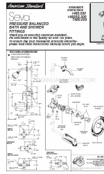 American Standard Seva 1480.500 Petunjuk Instalasi