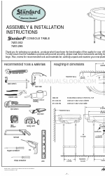 American Standard Standard 7483.002 Инструкции по сборке и установке