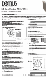 Domus Ventilation DX12 Manual de instalação e manutenção