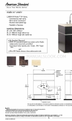 American Standard Studio 9205.030 Functies en afmetingen