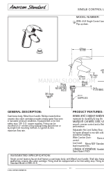 American Standard TENDENCE 2086.101X Spezifikationen