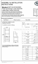 American Standard Towel and Storage Locker 9442.000 Petunjuk Perakitan dan Pemasangan