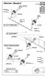 American Standard Towel Bar Lembar Spesifikasi