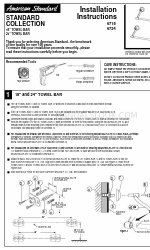 American Standard Towel Bar 6724 Petunjuk Instalasi