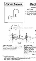 American Standard Two-Handle Bottom-Mount Kitchen Faucet with Brass Gooseneck Spout 4752.712 Ficha de especificações