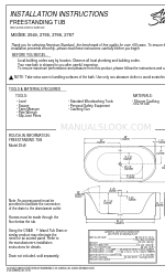 American Standard 2767 Інструкція з монтажу Посібник з монтажу