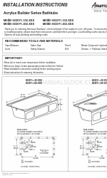 American Standard Acrylux Builder 6030Y1.102 Series Petunjuk Instalasi