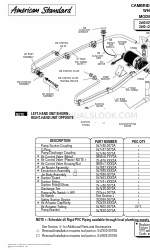 American Standard Cambridge 2460.028 Teile-Handbuch