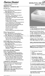 American Standard Cambridge 2461.028W Specification Sheet