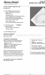 American Standard Colony 1730.018 Specyfikacje