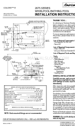 American Standard COLONY 2675 SERIES Einbauanleitung