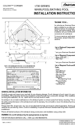 American Standard Colony Corner 1730 SERIES インストレーション・インストラクション
