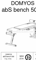 Domyos abs bench 500 사용자 설명서