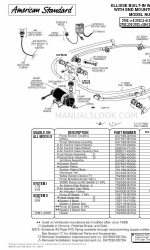 American Standard Ellisse 068916-YYY0A Parts List