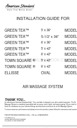 American Standard Green Tea 3571 インストレーション・マニュアル