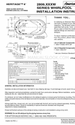 American Standard Heritage 2806.XXXW Series Einbauanleitung