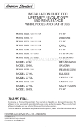 American Standard LIFETIME Instrukcja instalacji