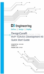 D3 DesignCore RVP-TDA4V Series Skrócona instrukcja obsługi