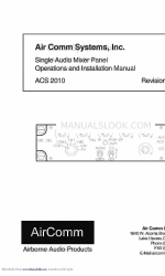 Air Comm Systems ACS 2010 Betriebs- und Installationshandbuch