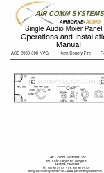 Air Comm Systems ACS 2080-300 NVG 操作および設置マニュアル