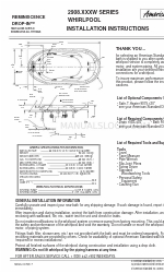 American Standard Reminiscence Drop-In Whirlpool 2908.XXXW Instrucciones de instalación