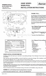 American Standard Reminiscence Elite Drop-In 2908E Series Installation Instructions