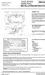 American Standard Rondo Elite Whirlpool 7242E Series Istruzioni per l'installazione