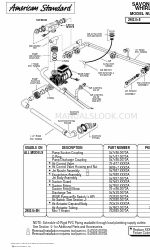 American Standard Savona Oval 2903.018 Список деталей