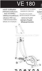 Domyos VE 180 Panduan Petunjuk Pengoperasian