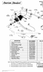 American Standard Scala Oval 2645.018 Parts List