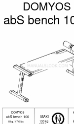 Domyos ABS BENCH 100 オリジナル取扱説明書