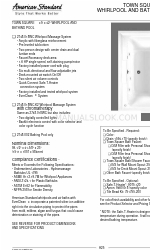 American Standard Town Square 2748.002 Hoja de especificaciones