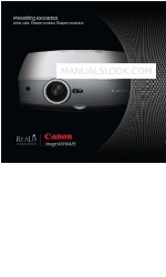 Canon SX60 - REALiS SXGA+ LCOS Projector Брошюра и технические характеристики