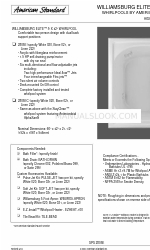 American Standard Williamsburg Elite 2805E Spezifikationsblatt