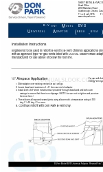 Don Park B-VENT BVS Інструкція з монтажу