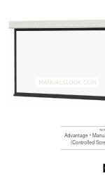 Da-Lite AdvantageManual With CSR 取扱説明書