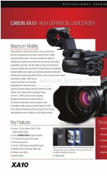 Canon XA10 Brochure & Specs