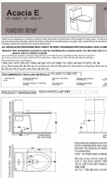 American Standard Acacia E VF-1808 ET Installatiehandleiding