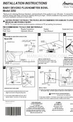 American Standard Baby Devoro 2282 Handleiding voor installatie-instructies