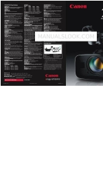 Canon XF300 Specifiche tecniche