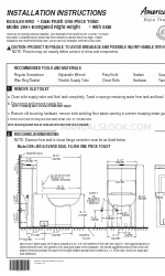 American Standard BOULEVARD 2891 Instrukcje instalacji