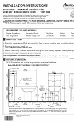 American Standard BOULEVARD 2891 Instrukcja instalacji