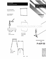 Da-Lite Presenter P-40 Instruções de utilização