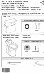 American Standard Champion 4 MAX Right Height 231AA Series Manual de instruções de instalação