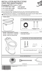 American Standard Champion PRO 211AA Series Petunjuk Instalasi Perawatan dan Pemeliharaan