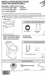 American Standard Champion PRO 211CA Series Manual de instruções de instalação