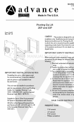 Da-Lite Advance 26P Pivoting Da-Lift 26P Руководство