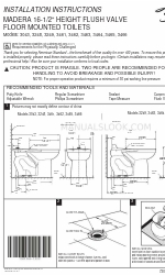 American Standard Madera 3462 Installation Instructions Manual