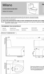 American Standard Milano CCAS1830 インストレーション・マニュアル