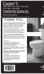 American Standard Right Height Elongated Toilet Triumph Cadet 3 Owner's Manual